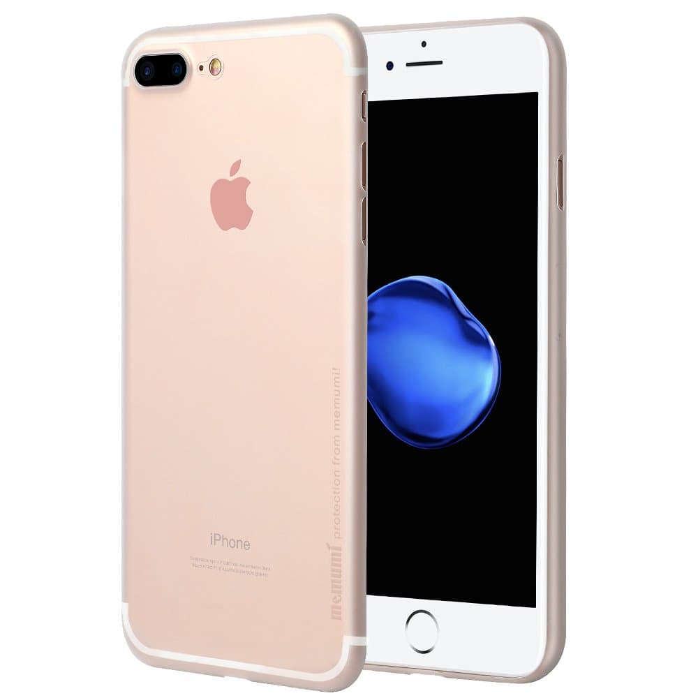 memumi for iPhone 8 Plus Case 0.3 mm Ultra Slim Fit, Matte Finish Skin PP Hard Case [Anti-Fingerprint, Anti-Slip, Anti-Scratch] Compatible with iPhone8 Plus Thin Cover - Trans White