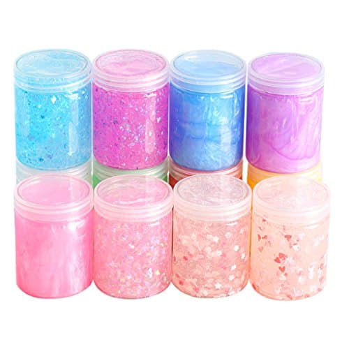 Huaxix 100ml Storage Container Organizer Box for Light Clay Playdough Foam Slime Mud