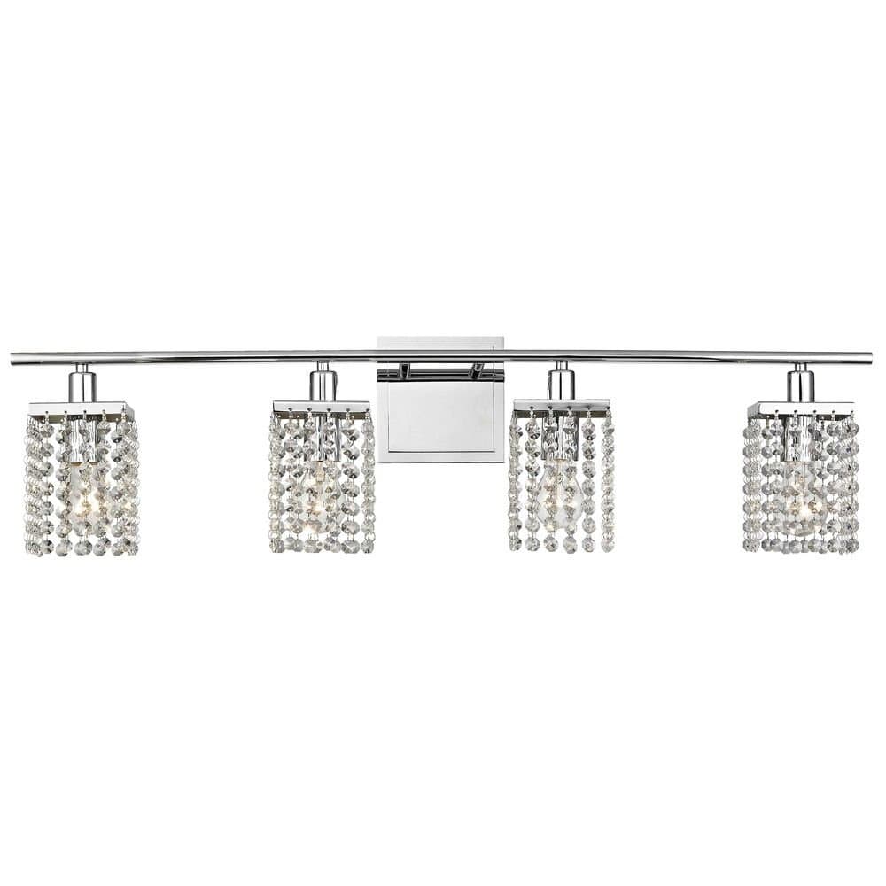 Ashford ClassicsLighting Modern 4 Light Crystal Bathroom Vanity Bar Light