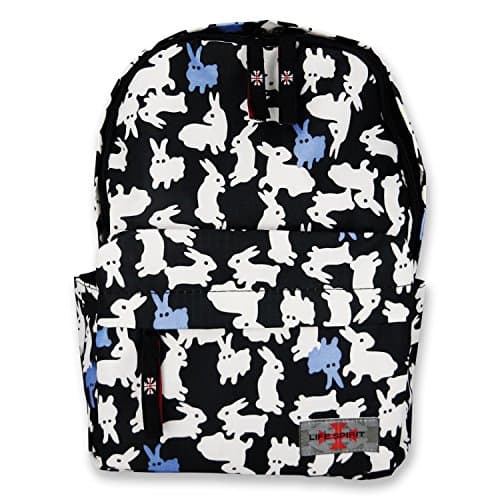 Backpack for Kids Made with Canvas Material in Bunny Prints