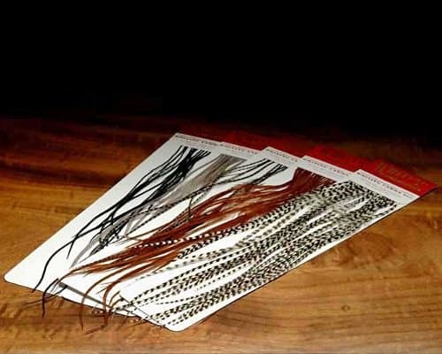 Dry Fly Hackle Whiting 100's - Black #16