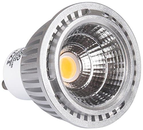 ECO Lights GU10 Dimmable 7W LED COB 60W Equivalent Warm 3000K, Pack of 4 [Energy Class A+]