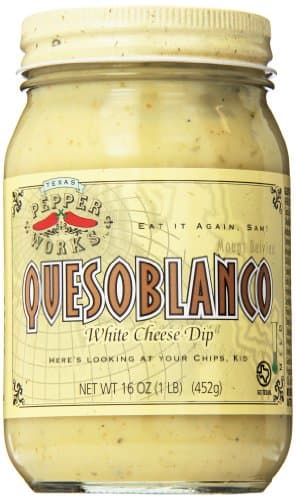Texas Pepper Works Quesoblanco White Cheese Dip, 16 Ounce (Pack of 4)
