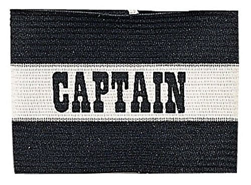 Junior Size Soccer Captains Arm Band (Black)