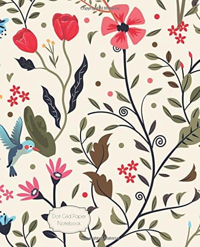 Dot Grid Paper Notebook: Floral Traditional: 7.5 x 9.5 Dot Grid Journal, 170 Pages (Dot Notebooks) Paperback – January 14, 2017