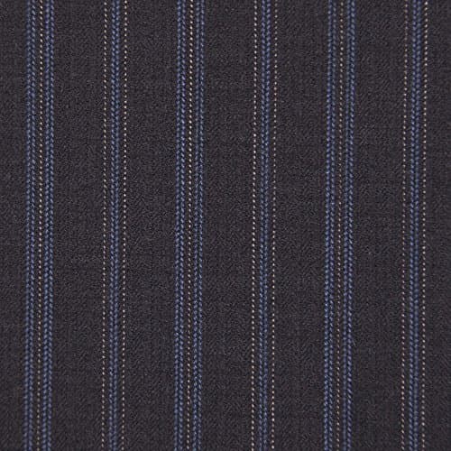 Famous Designer Striped Herringbone Italian Wool Suiting