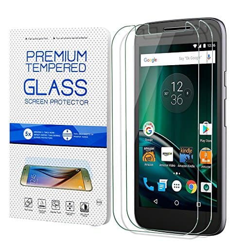 Moto G4 Screen Protector,Utmury Tempered Glass Screen Protector,[Anti-Scratch] Glass Screen Protector Display Film for Motorola Moto G4(4th Generation) 5.5 inch(2 Pack)