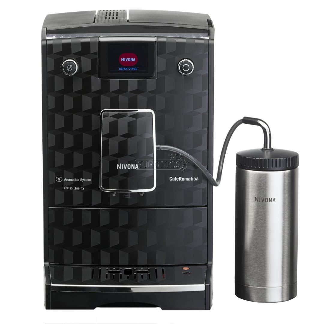 Nivona super-automatic espresso coffee machine with an adjustable grinder, milk frother, maker for brewing espresso, cappuccino, latte CafeRomatica 788
