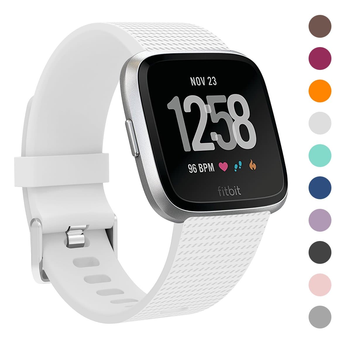 Hanlesi for Fitbit Versa Strap, Fit bit Versa Accessory Classic Adjustable Sport Band Replacement Wristband for Fitbit Versa Small Large