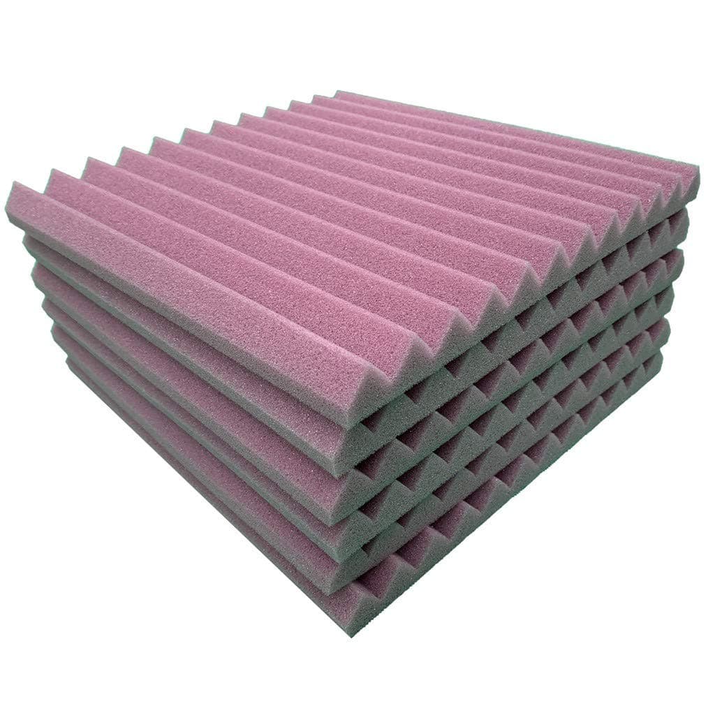 chenqiu Acoustic Foam 6Pcs Panel Sound Stop Absorption Sponge Studio Ktv Soundproof Egg Crate Acoustic Tiles Sound Insulation Sound Dampening Studio Sound Proof Padding