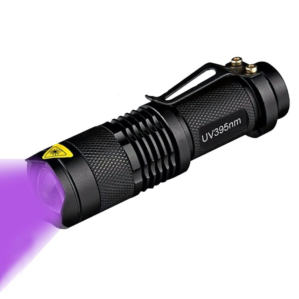 SK68 UV-Ultraviolet Led Blacklight Flashlight Mini Torch(114500/1AA battery)