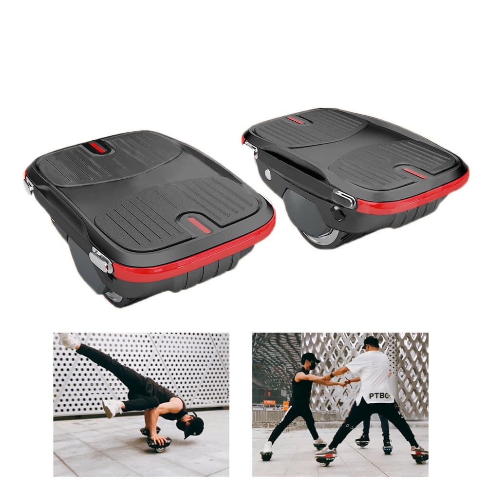 KOOWHEEL Electric Roller Skates with Flash Wheel,Max speed 8km/h Hovershoes Smart Electric Skates Electric Drift Skate Portable Electric Light Up Roller Skates