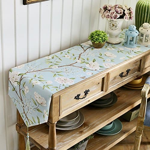 American Pastoral Table Table Runner/ Coffee Table TV Cabinet Table-cloth/Dresser Shoe-A 30x180cm(12x71inch)