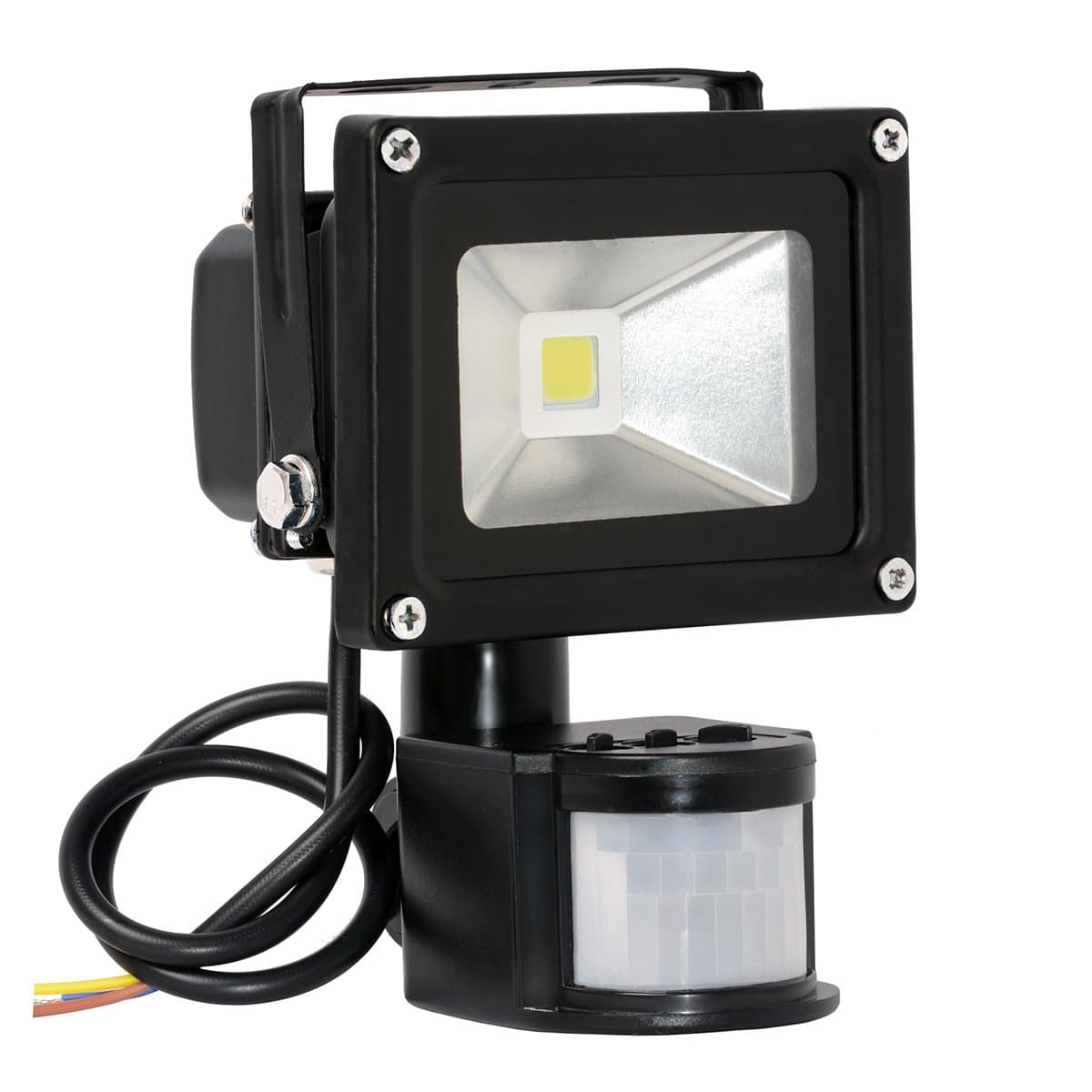 10W LED Flood Lights, Motion Sensor Light, Super Bright Outdoor Work Lights, 1000 Lumen, IP65 Waterproof, Daylight White, PIR Floodlight, Security Light CyboForce