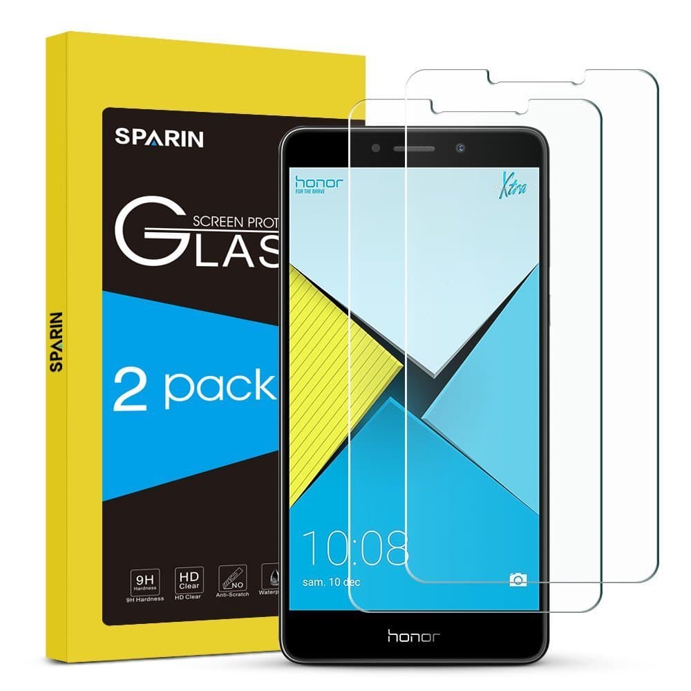 SPARIN [2 Pack] Huawei Honor 6X Screen Protector, Tempered Glass [Bubble-Easy Installation] Screen Protector for Huawei Honor 6X