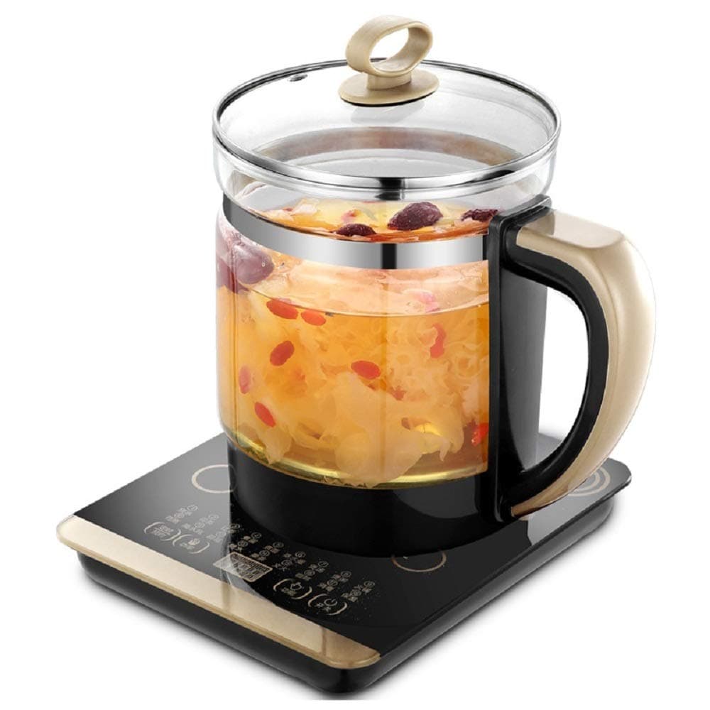 XWH Multi-Functional Health Pot, Appointment Timed Boiling Pot, Tea Pot Sugar Dessert Steamed Egg Glass Electric Kettle
