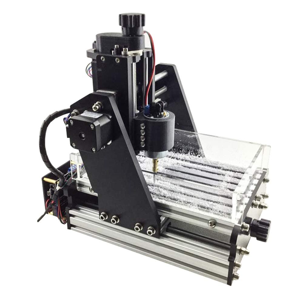Mini CNC Milling Machine,3-Axis DIY PCB Wood with Dust Tank Light Engraving Machine,Standard