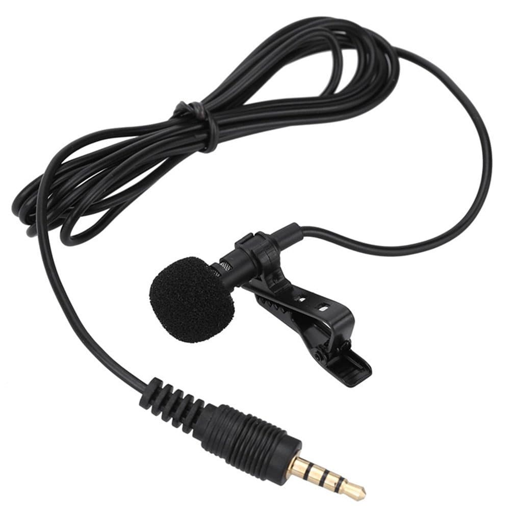 microphone Portable Clip-On Lapel Lavalier 3.5Mm Mini Wired Condenser