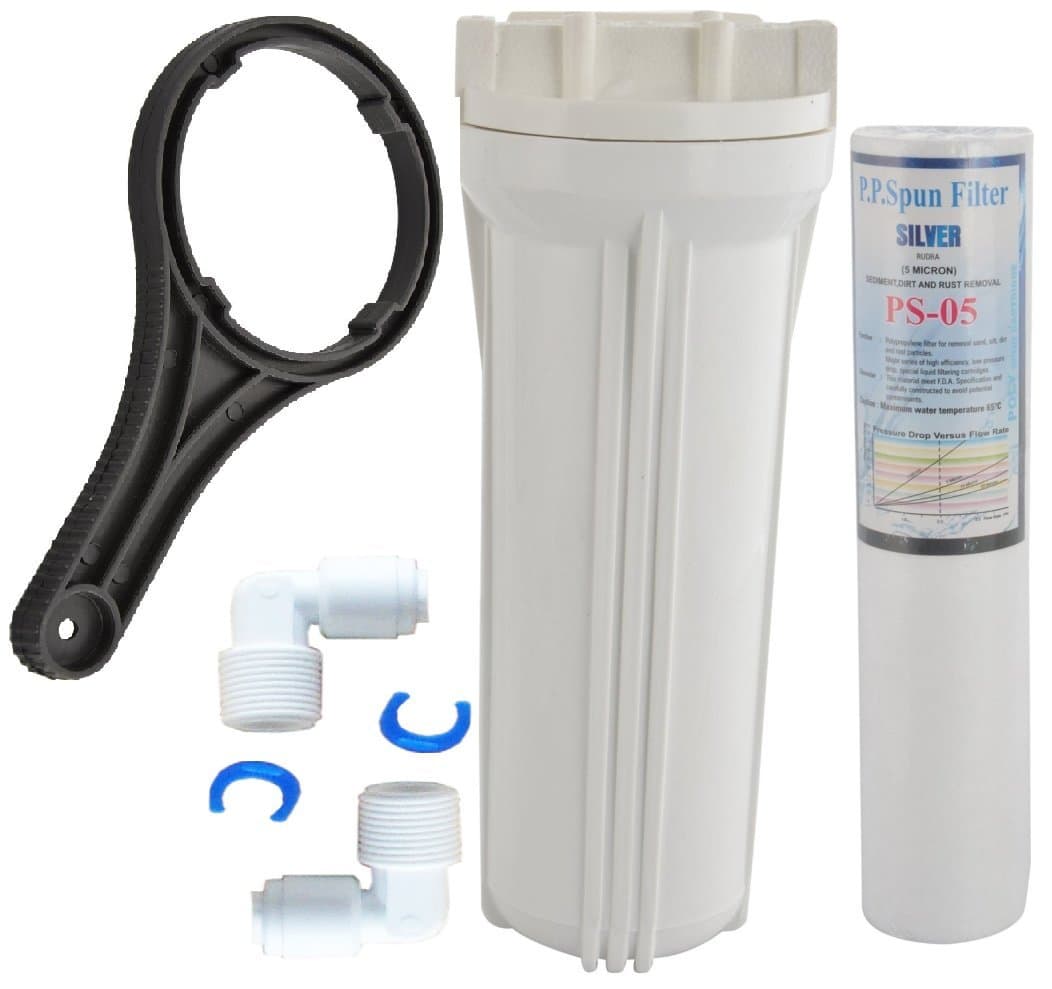 Pre Filter Housing Kit with Spun, Spanner, Pipe, Teflon for Aquaguard, Kent,livpure,aquagrand,aquafresh & All Type of uv Water purifiers