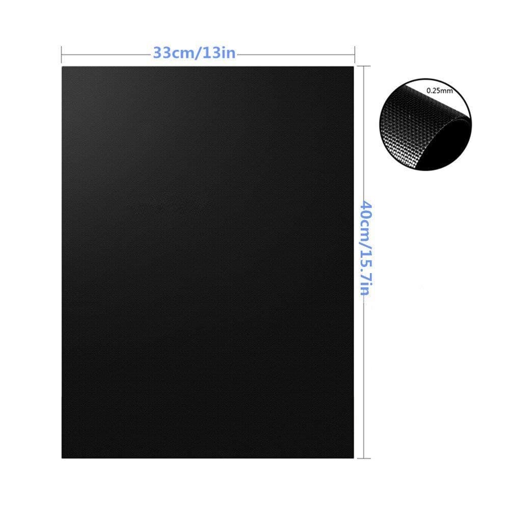 SANCENT Cookie Sheet Silicone Cake Baking Mats Repositionable 3 Piece Reversible, Box No Nichtklebende Easy Clean (40 cm x 33 cm) Black