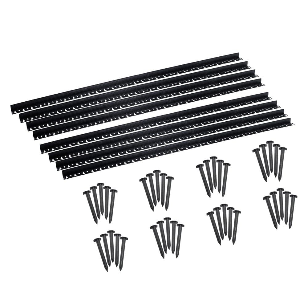 Valley View No Dig Paver/Brick/Pathway/Patio Stone Edging 48 Feet With 40 Anchor Stakes