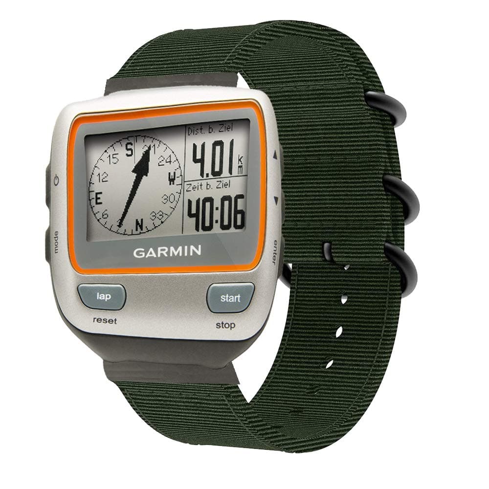 DuiGong Canvas Strap Compatible for Garmin Forerunner 310XT Replacement Band, Regular