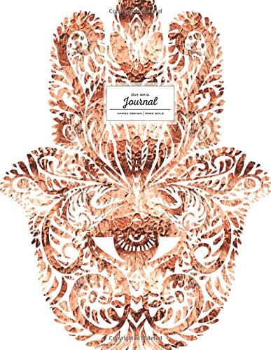 Dot Grid Journal - Hamsa Design, Rose Gold (Dotted Notebooks) Paperback – 27 April 2017