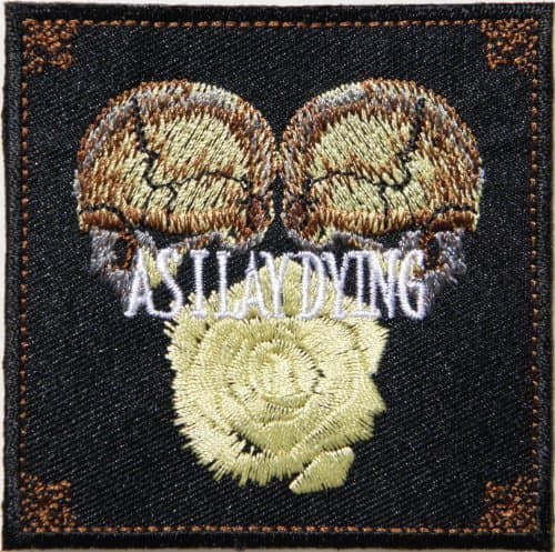 AS I LAY DYING Band Logo Patch Sew Iron on Embroidered Polo T-shirt Vest Cloth ,Size 3Inch X 3Inch