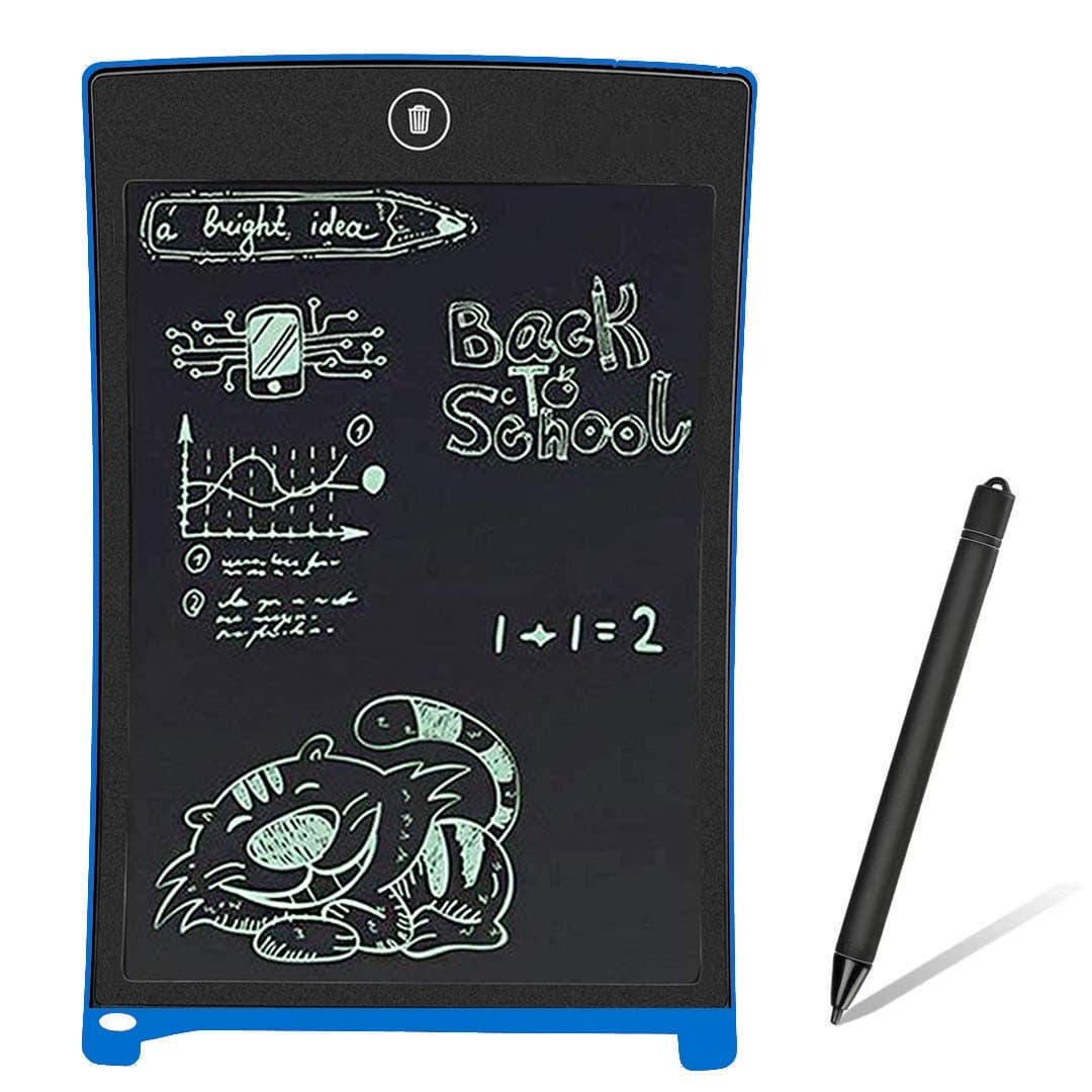 BONBON LCD Writing Tablet for Kids 8.5" Electronics Writing Pad Doodle Board Handwriting Paper Drawing Tablet Gift Adults at Home,School and Office-Blue