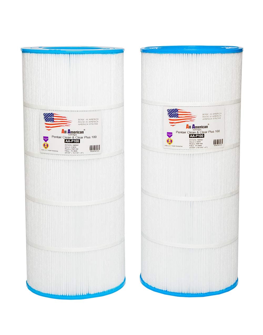 2 Pack Replacement for Pentair Clean and Clear 100 R173215 590542, Unicel C-9410, Pleatco PAP100, Filbur FC-0686 All American AA-P100 Replacement Swimming Pool Filter Cartridge