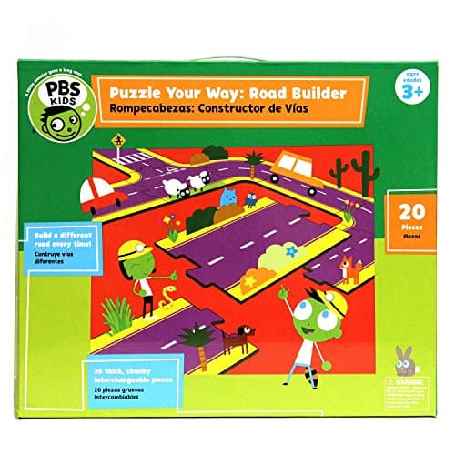 PBS Kids Puzzle Your Way Road Builder, 20 Count