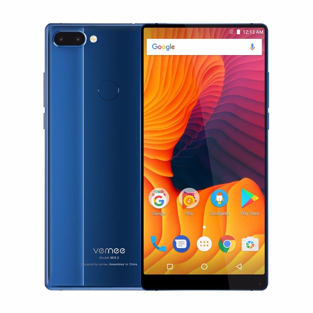 Vernee Mix 2 6.0'' 18:9 FHD Android 7.0 MT6757 Octa Core 4G RAM 64G ROM 4200mA 4G Dual Back Cameras (Blue)