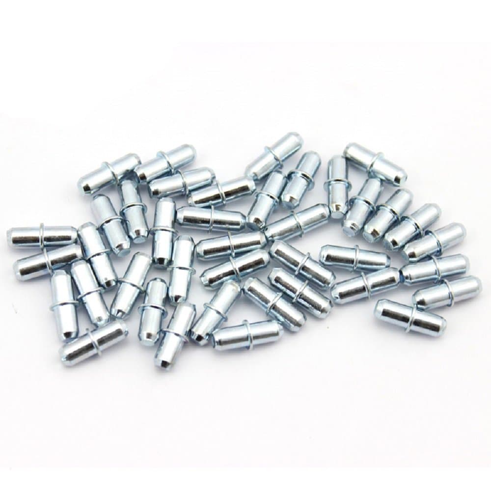 Hettich Shelf Support Pins Studs Strong Little Pegs Plug in for Ø 5mm Hole of Wooden and Glass Board Kitchen Cupboard Wardrobe Cabinet Load Carrying Capacity 50kg (Pack of 40)