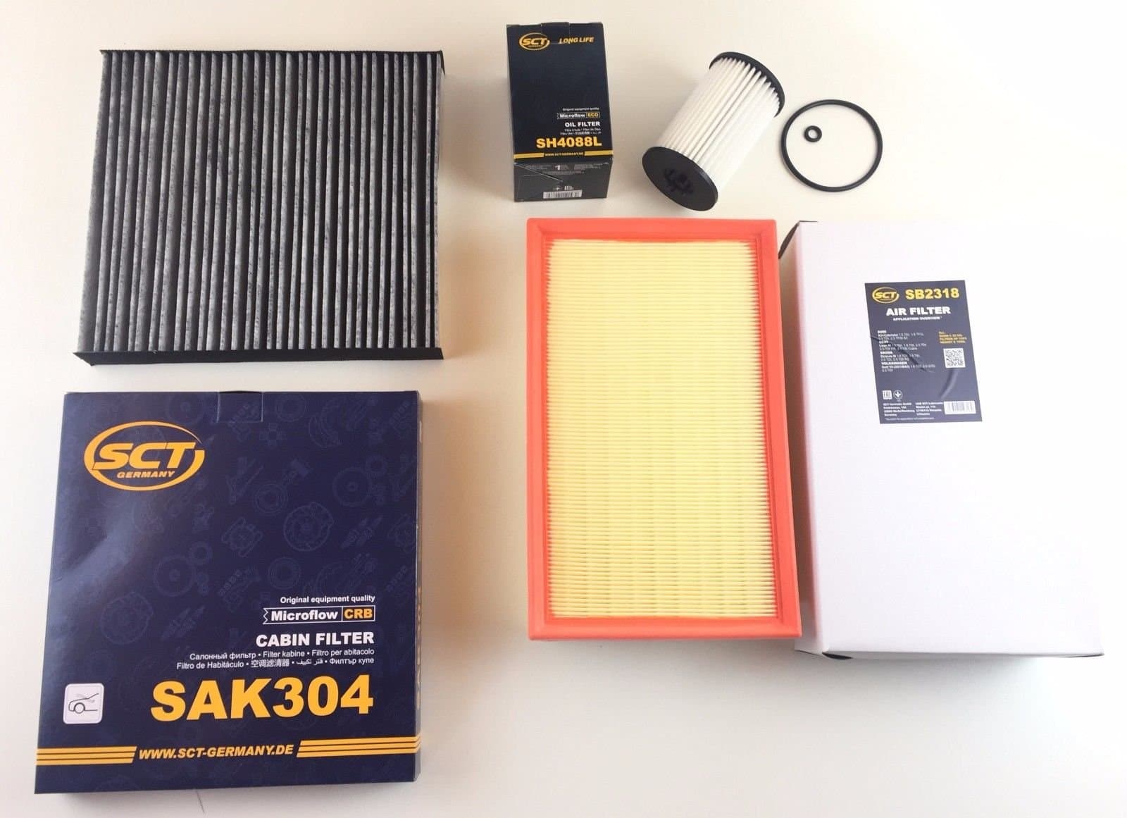 Oil filter air filter, activated carbon filter, Golf 7 VII 1.6 TDI 2.0 TDI 2.0 GTD diesel