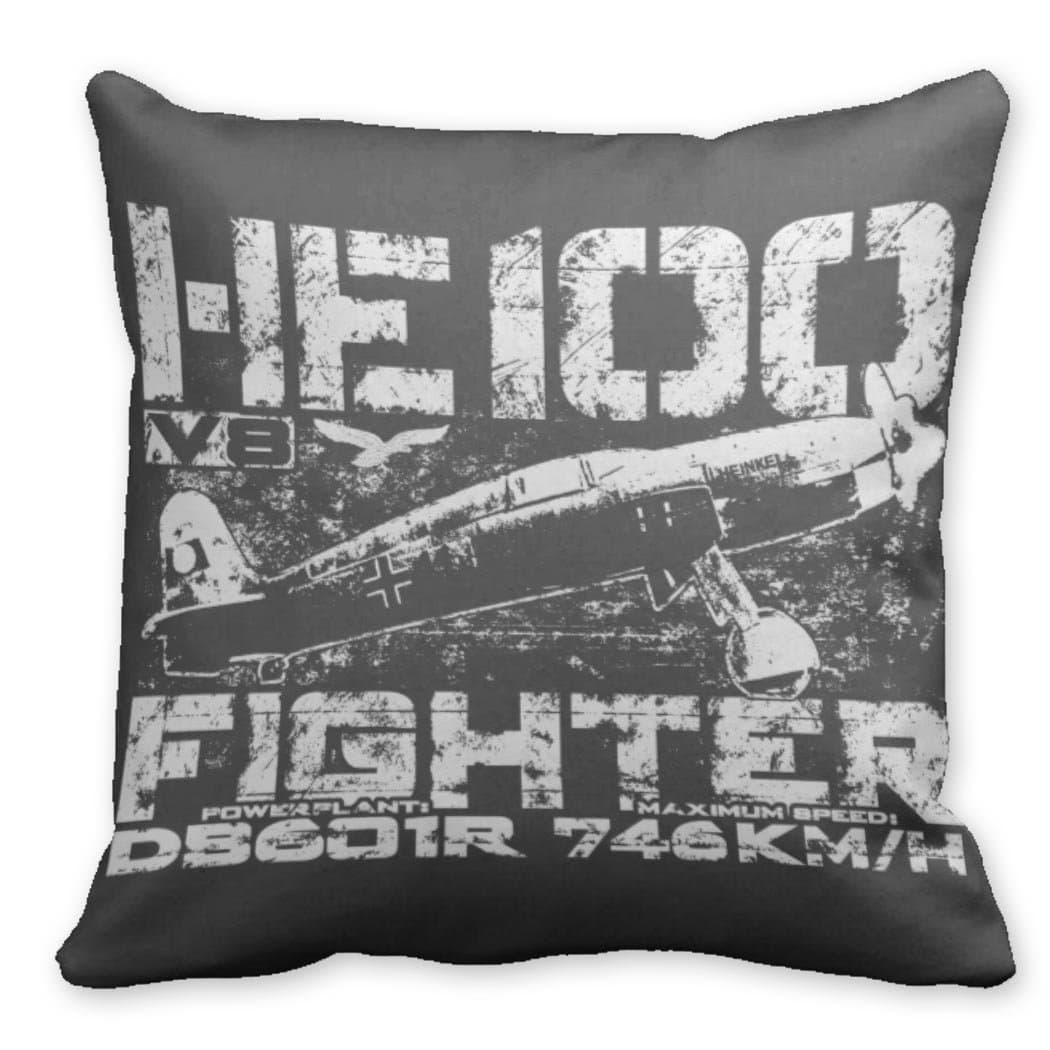 Kronial Throw Pillow Case Covers Heinkel He 100 Decorative Throws