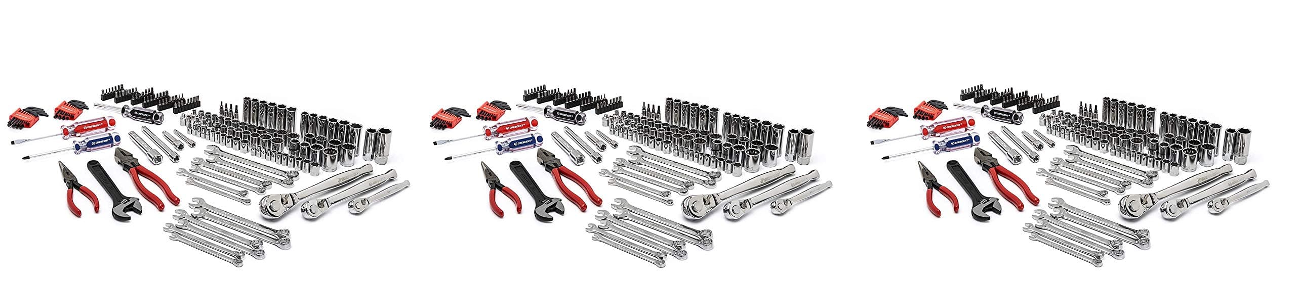 Crescent Tools CTK170MPN Mechanics Tool Set, 170-Piece (Pack of 3)