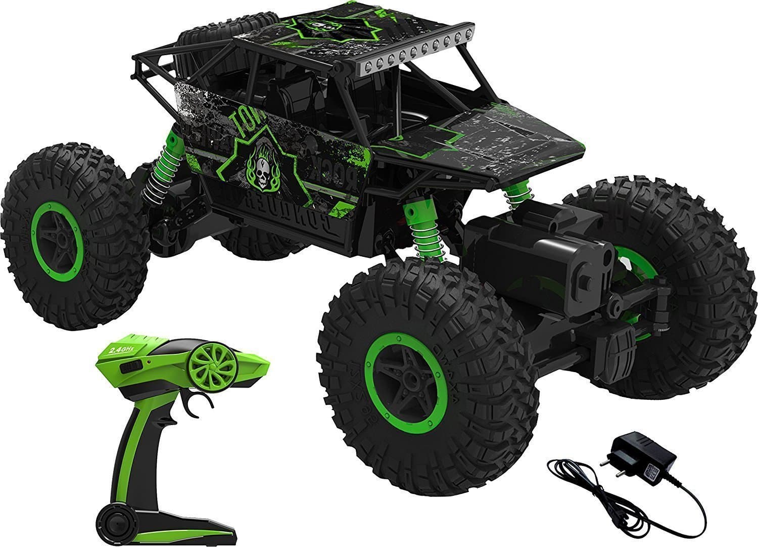 Arihant Impex Remote Controlled 1:18 Scale Rock Crawler Monster Truck 4X4 Hi Speed (Green)