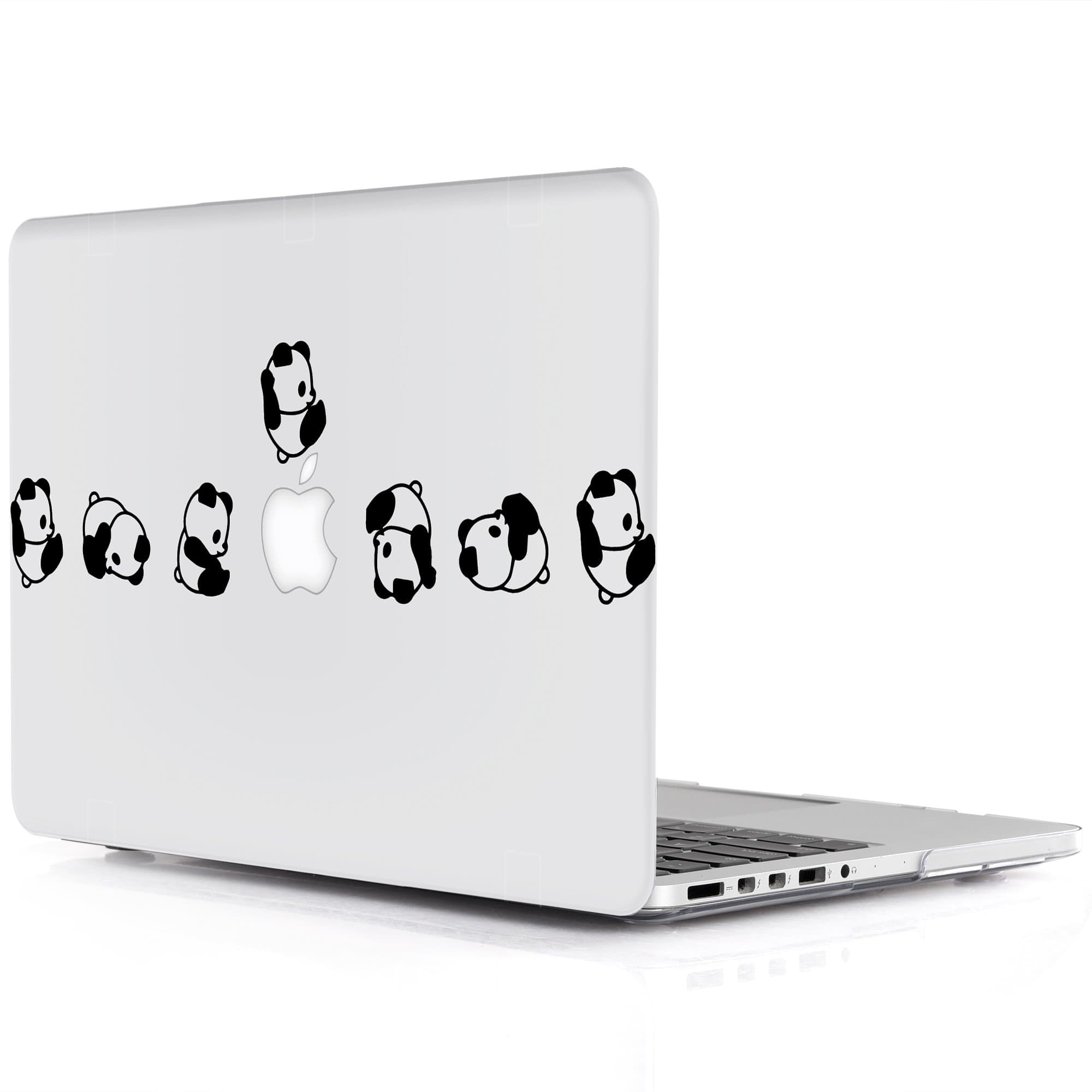 iDOO Hard Case for MacBook Pro 13 inch Retina - Without CD Drive Model A1425 / A1502 Soft Touch Plastic Protective Shell Cover - Cute Little Panda
