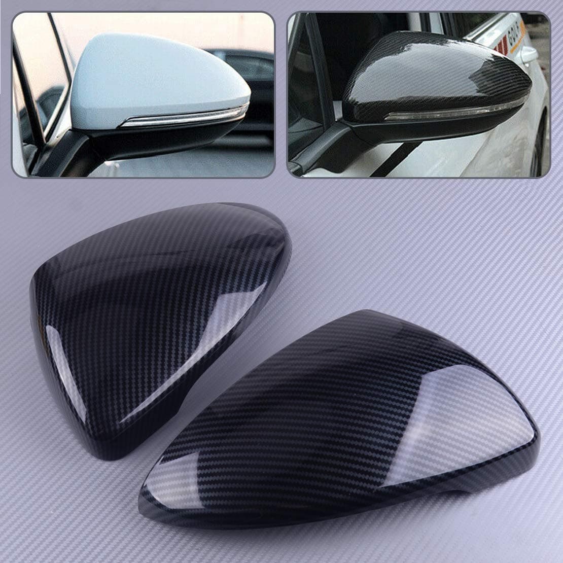 LEIDADA Side Mirror Cover Protective Shell, for Kia Forte K3 Cerato 2019 2020, 1 Pair ABS Car Rearview Wing Side Door Mirrors Cover