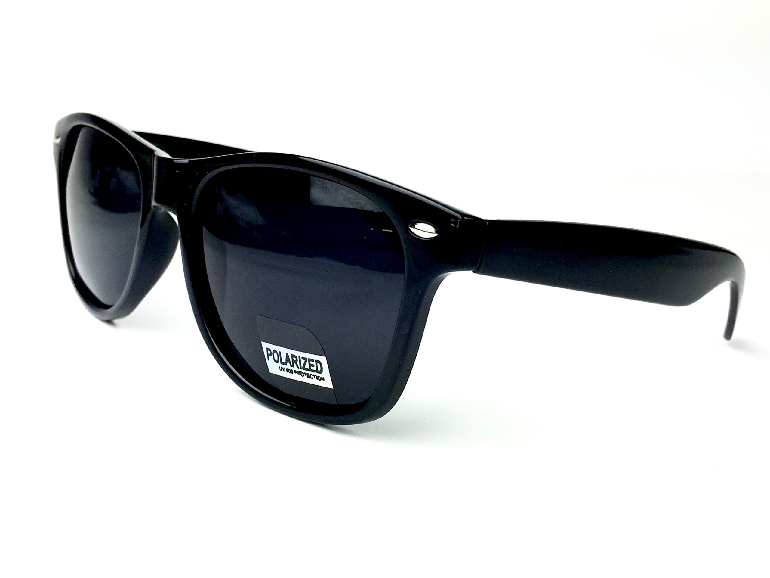 Goson UV400 Black Square Frame Polarized 52mm Sunglasses