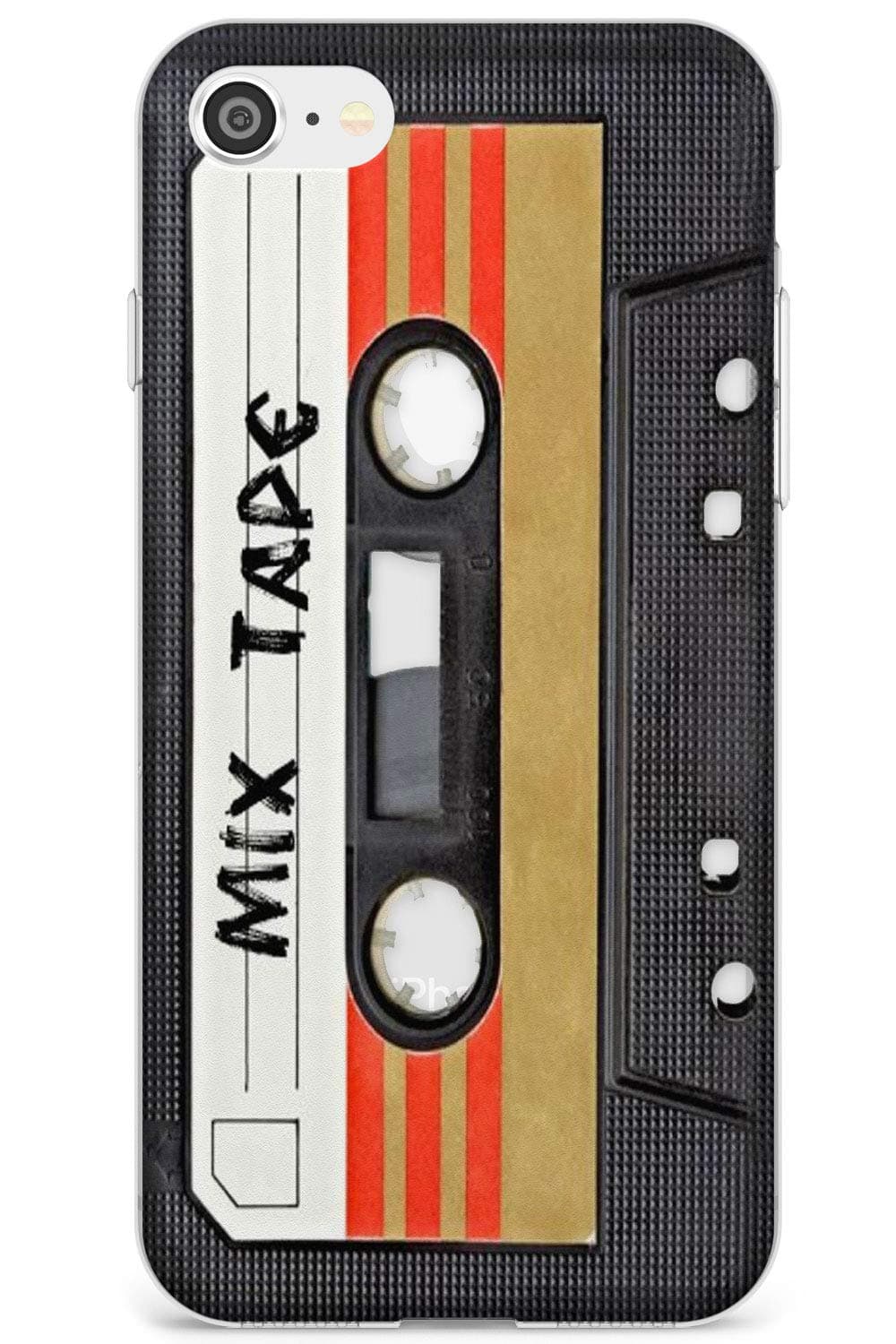 Retro Mix Tape Phone Case for iPhone SE, for iPhone 5s, for iPhone 5 | Clear Ultra Slim Lightweight Gel Silicone TPU Protective Cover | Hipster Cassette Remix Punk Vintage
