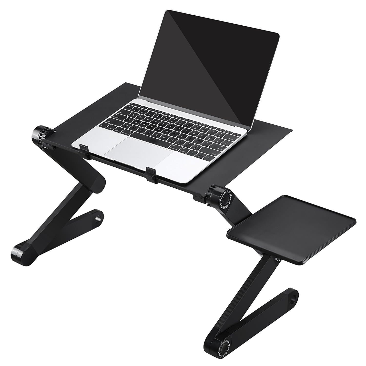 Folding Table Desk with Mouse Pad Side, Stand for Bed & Sofa Table, Laptop Computer Stands for Office, Home, Coffee Shop, School