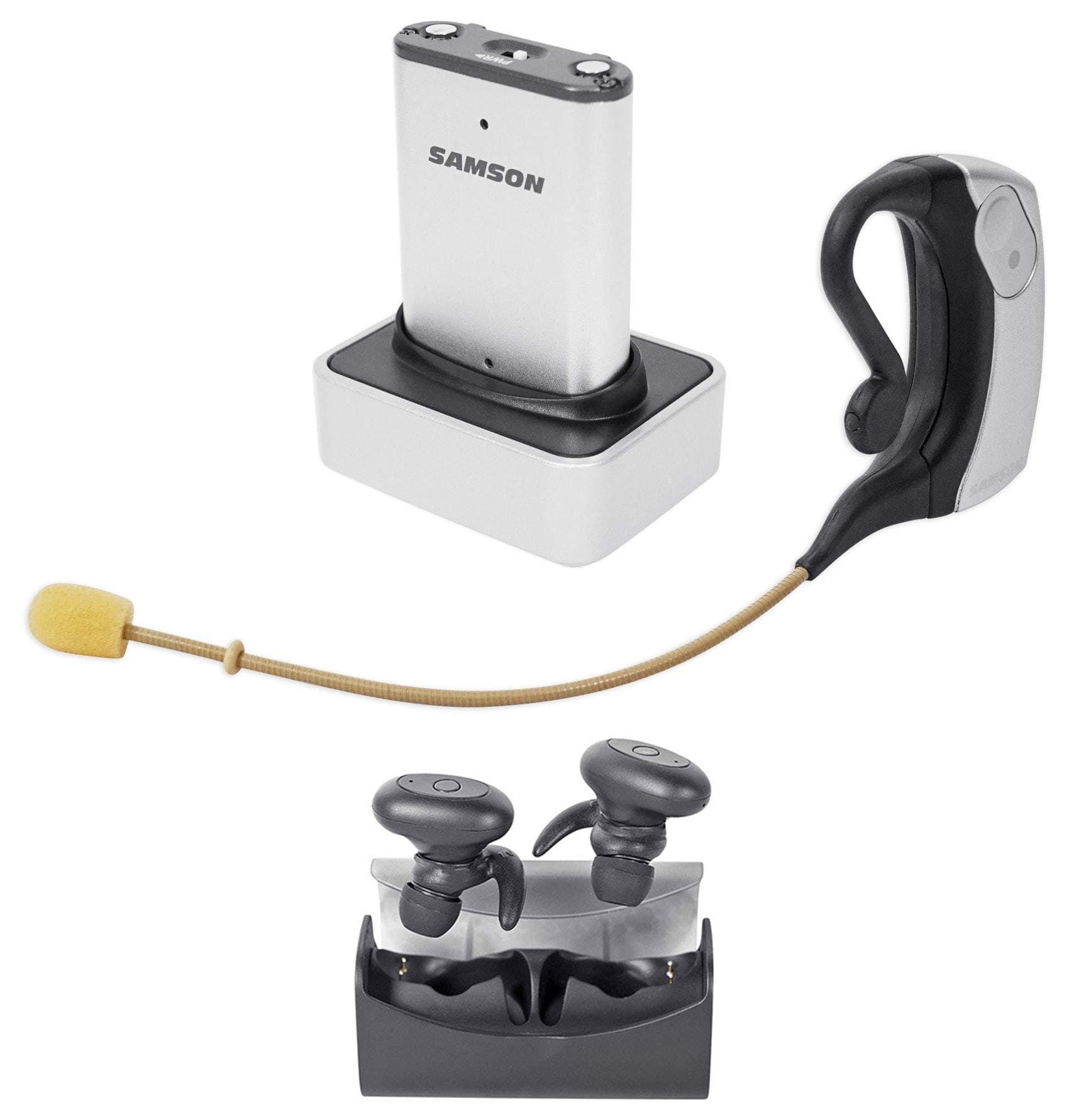 Samson AirLine Micro Wireless Earset Microphone+Free TRuRock Earbuds