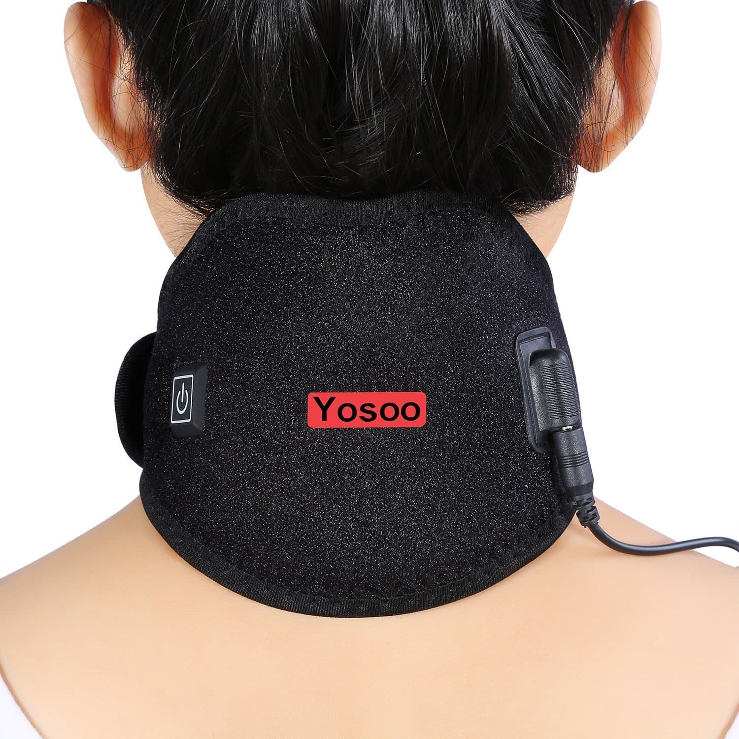 Yosoo USB Neck Wrap Heating Brace Pad Heated Pack Protector Strap with Cable