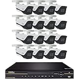 Q-See Home Security System (QC826-16HF-3) 16 Channel 4K Ultra HD NVR with 3TB Hard Drive and (16) 4K Ultra HD Bullet Cameras, Night Vision, Indoor/Outdoor, App