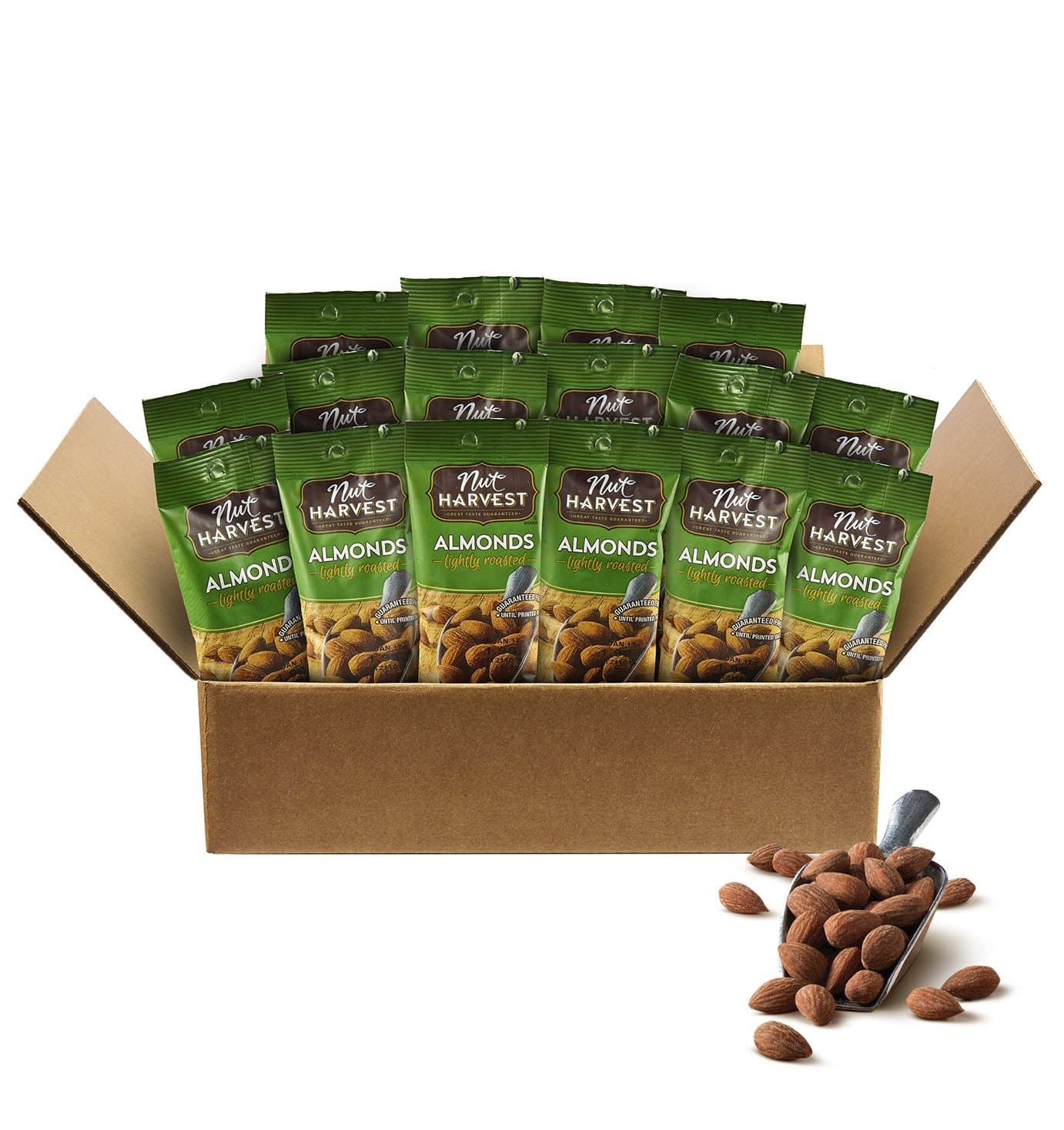 Nut Harvest Lightly Roasted Almonds, 3oz,16 Count