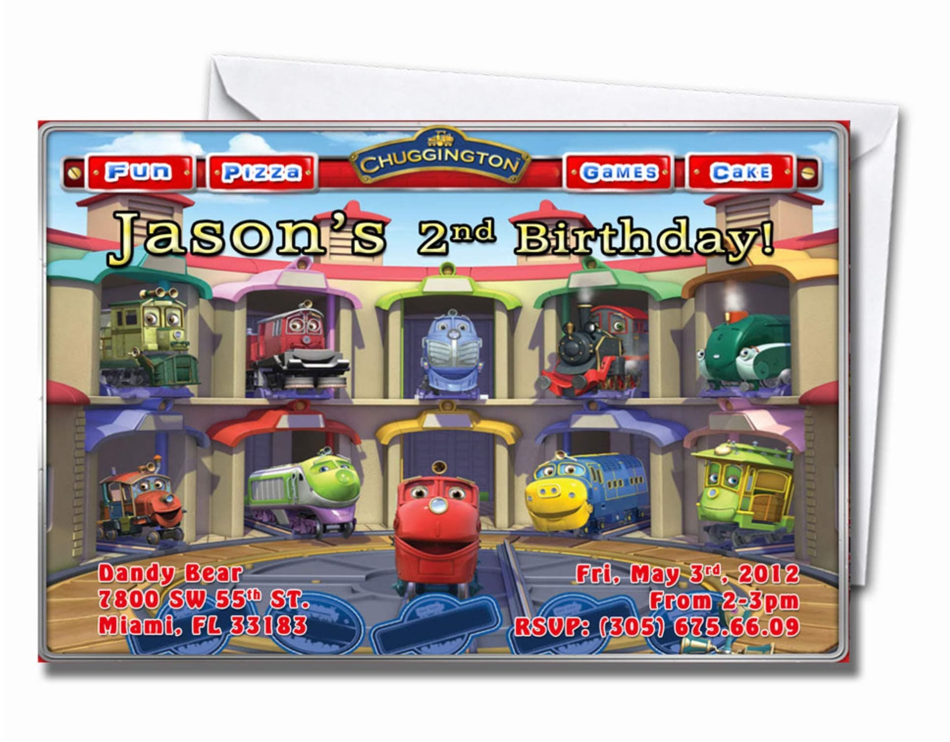 Chuggington Train Personalized Birthday Invitations More Designs Inside!