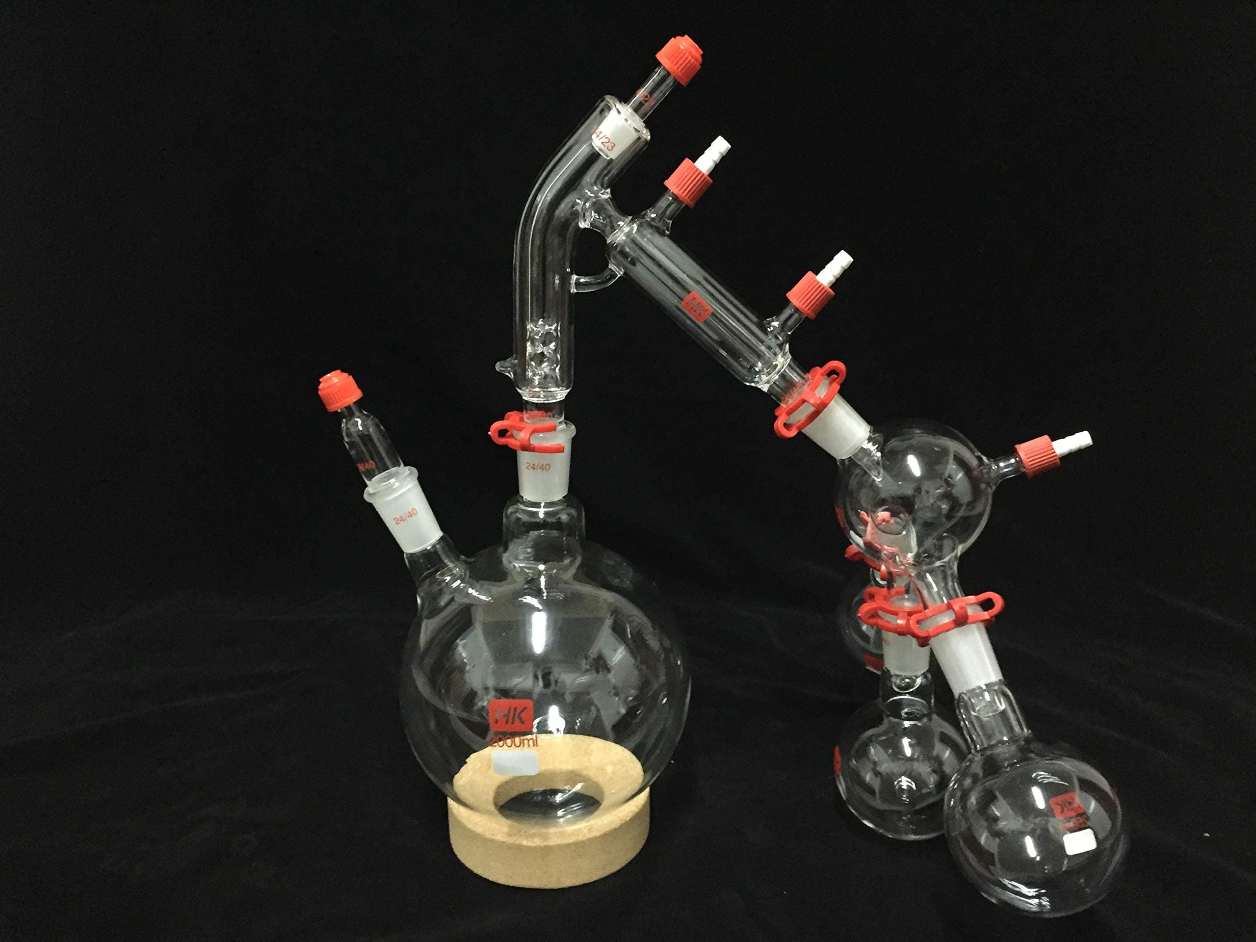 Labwang Laboratory Apparatus Glassware Short Path Distillation Kit,2000ml