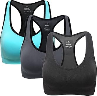 MIRITYWomen Racerback Sports Bras - High Impact Workout Gym Activewear Bra