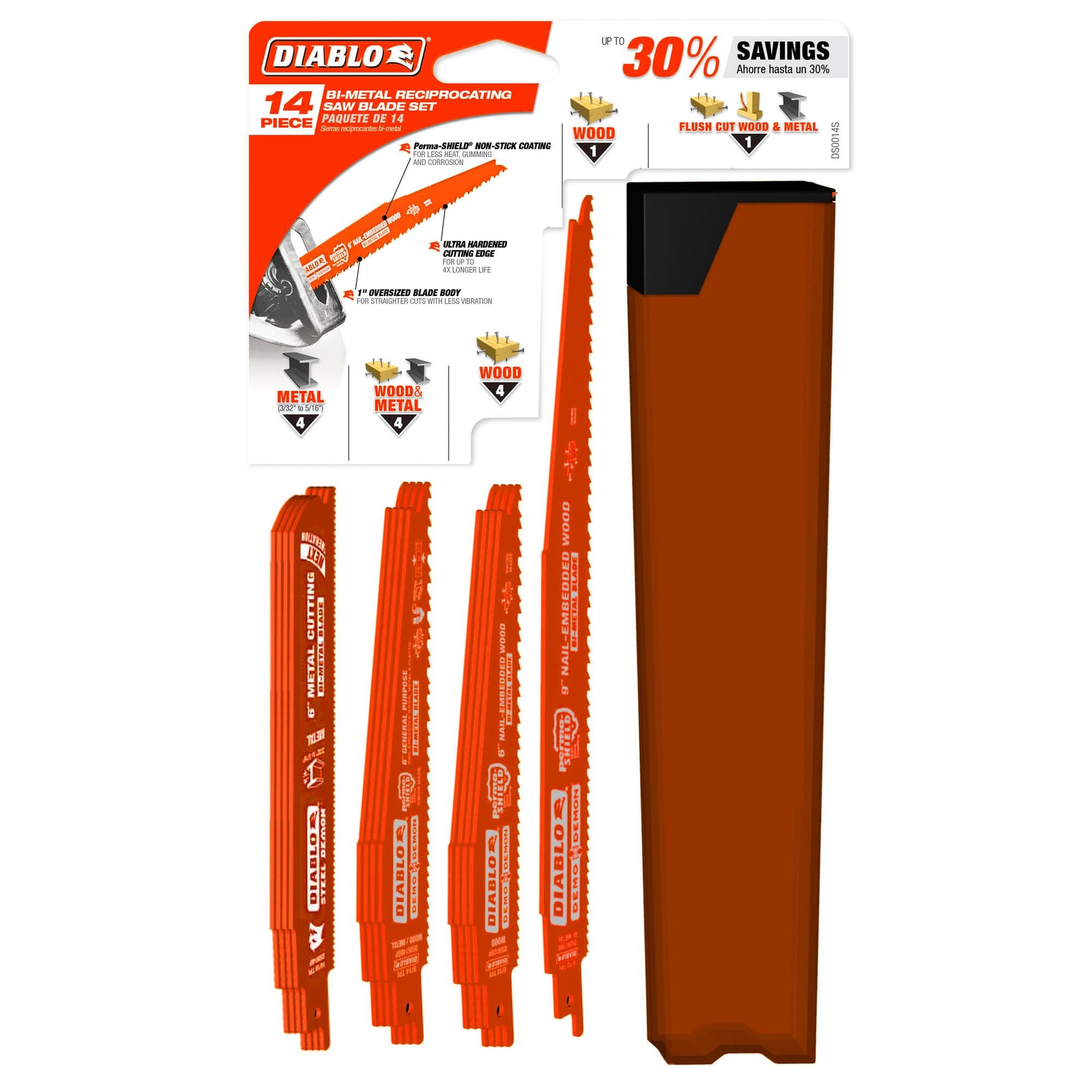 Diablo DS0014S Reciprocating Blade Set 14 Count